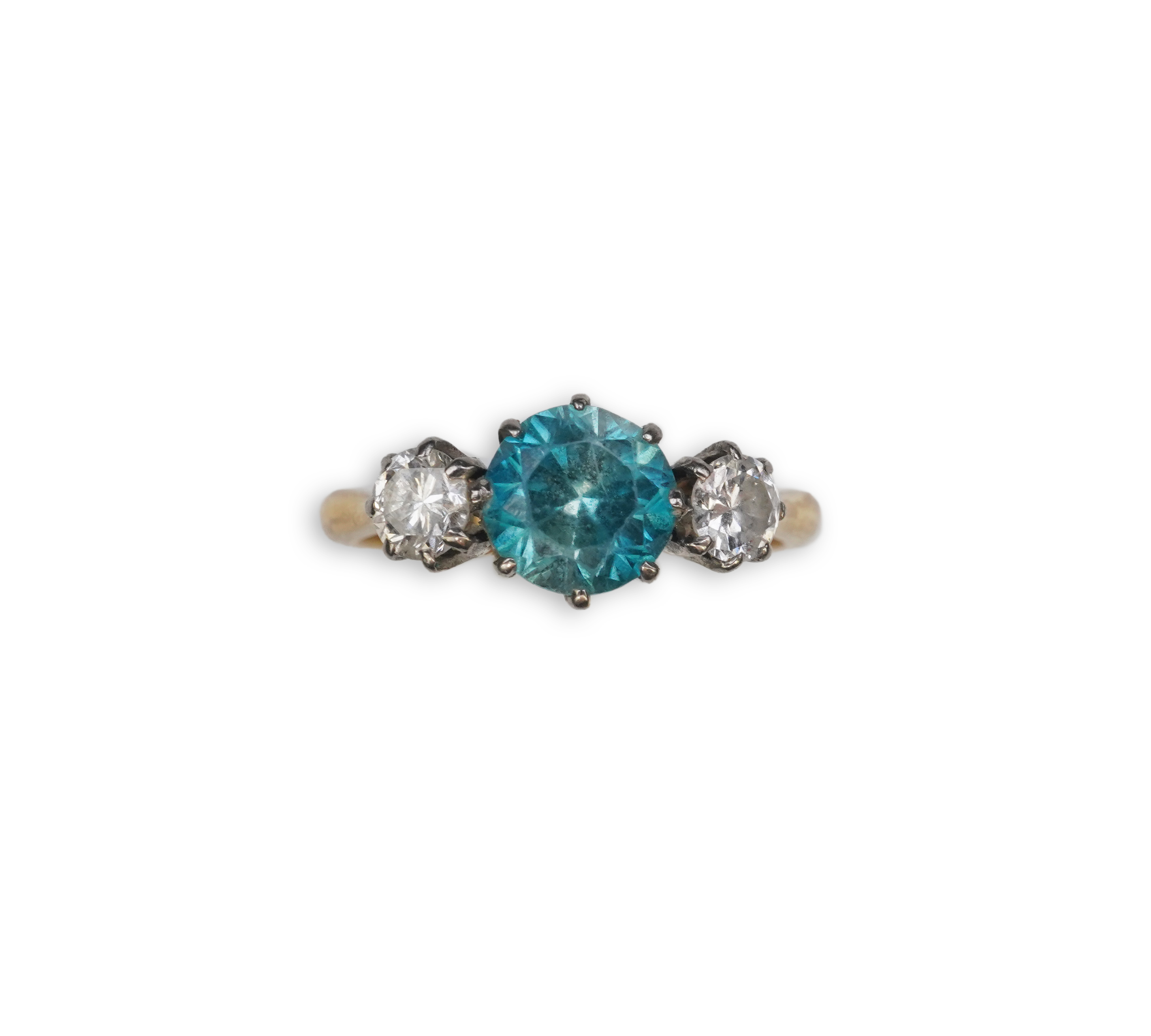 A zircon and diamond ring